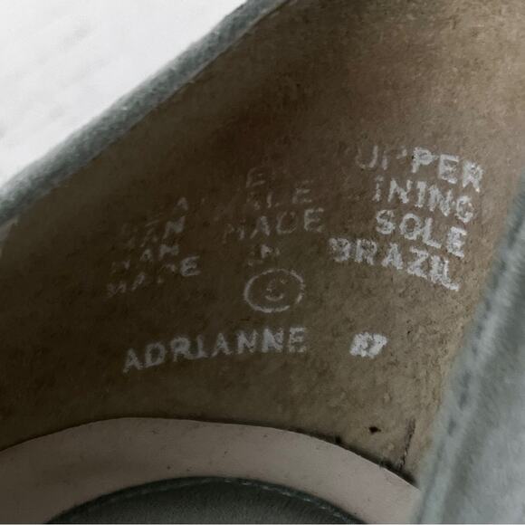 Gianni Bini Adrianne seafoam white pointed toe suede heels size 8 - Picture 10 of 14